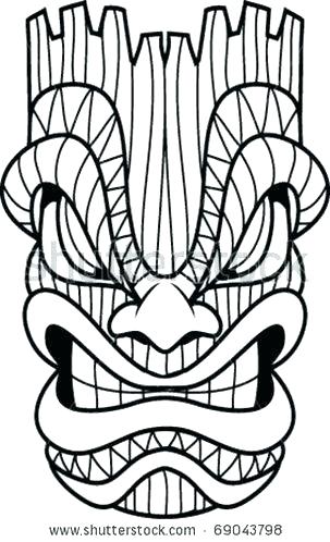 303x498 tiki coloring pages coloring pages tiki totem coloring pages