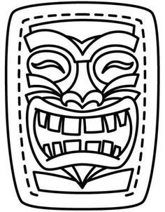 236x302 tiki mask coloring sheet luxury best tiki masks images