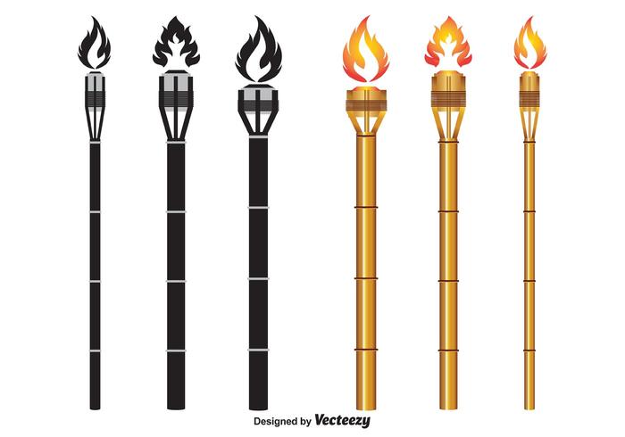 700x490 Tiki Torch Vectors