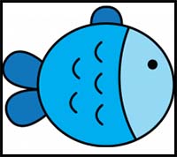 200x178 how to draw cartoon fishes realistic fishes drawing tutorials