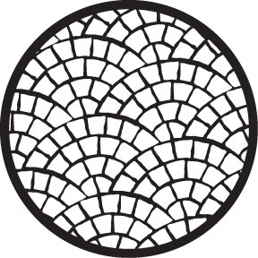 288x288 Rosco Fan Tiles Steel Pattern Stage Theatre Lighting