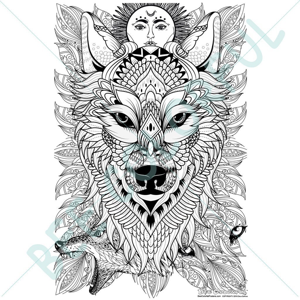 1025x1025 Original Big Coloring Poster