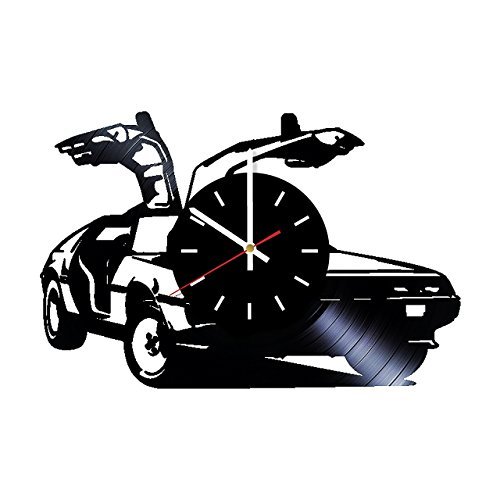 500x500 Back To The Future Time Machine Design Vinyl Clock Record Wall