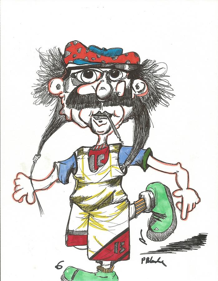 699x900 Old Timer Basketball Drawing