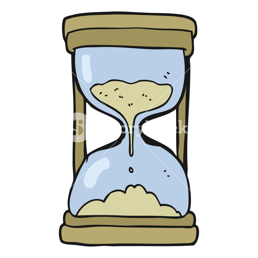 1000x1000 Freehand Drawn Cartoon Timer Royalty Free Stock Image