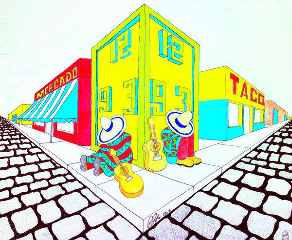 600x492 Time Square Drawings