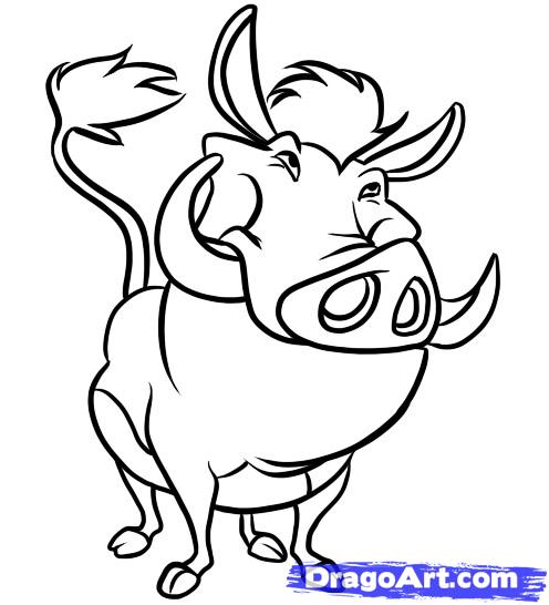 496x546 step how to draw pumba