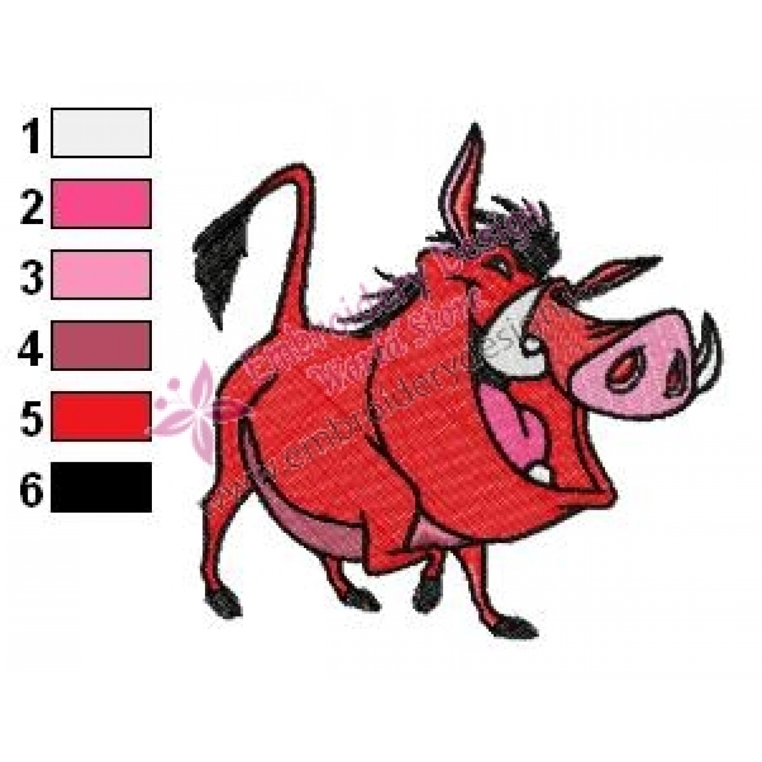 1500x1500 timon pumbaa embroidery design