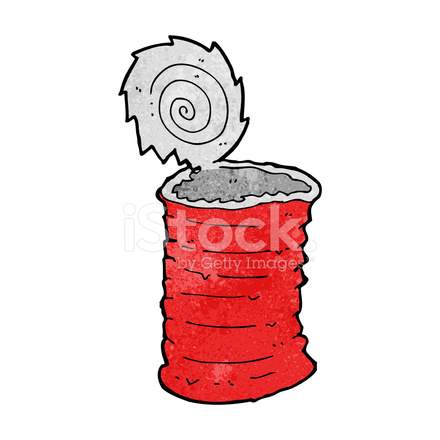 440x440 Cartoon Old Tin Can Stock Vector
