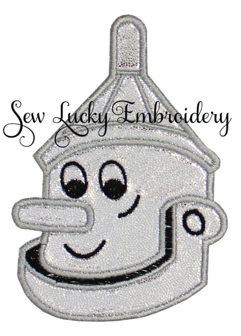 800x1113 Tin Man Patch Sew Lucky Embroidery