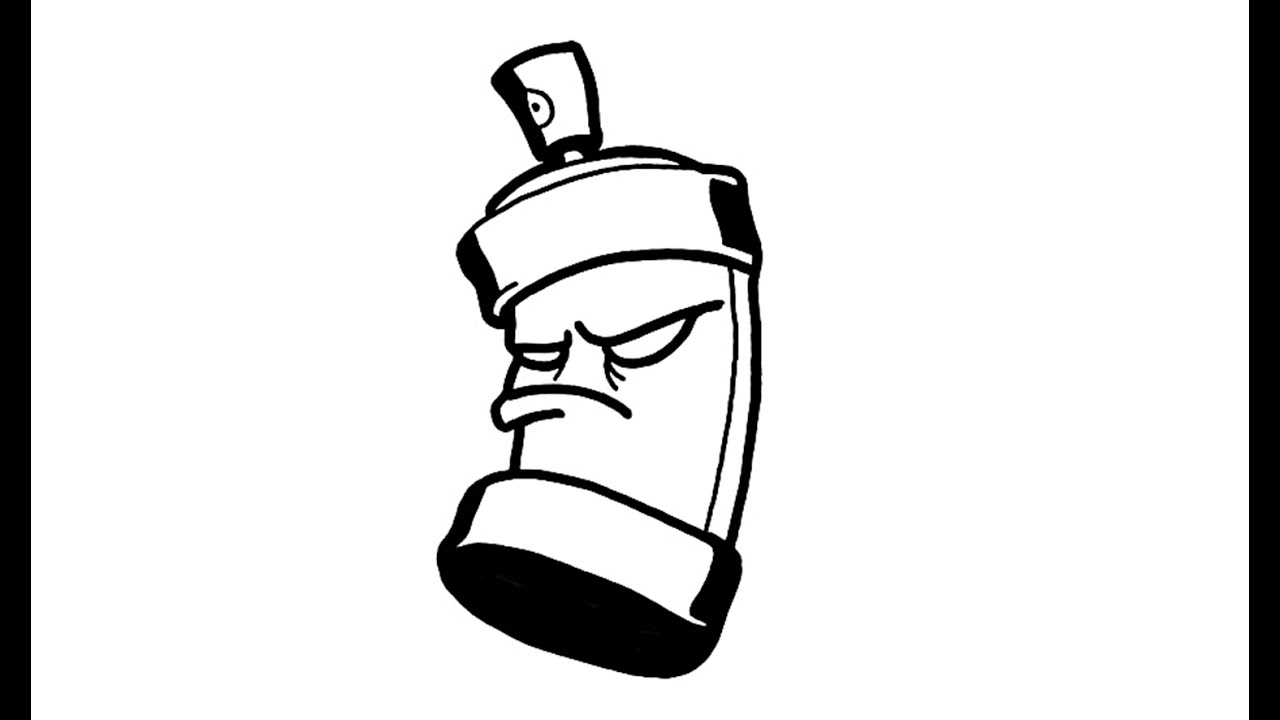 1280x720 How To Draw A Spraycan