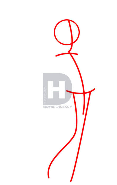 455x720 How To Draw Tinkerbell, Step