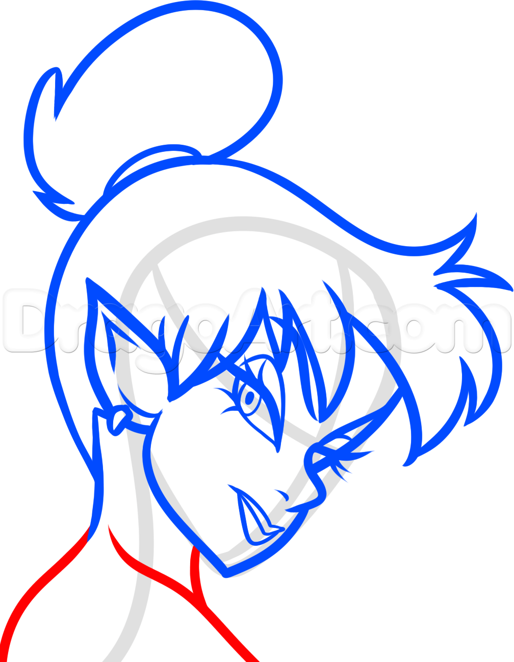 1008x1299 How To Draw Dark Tinkerbell, Step