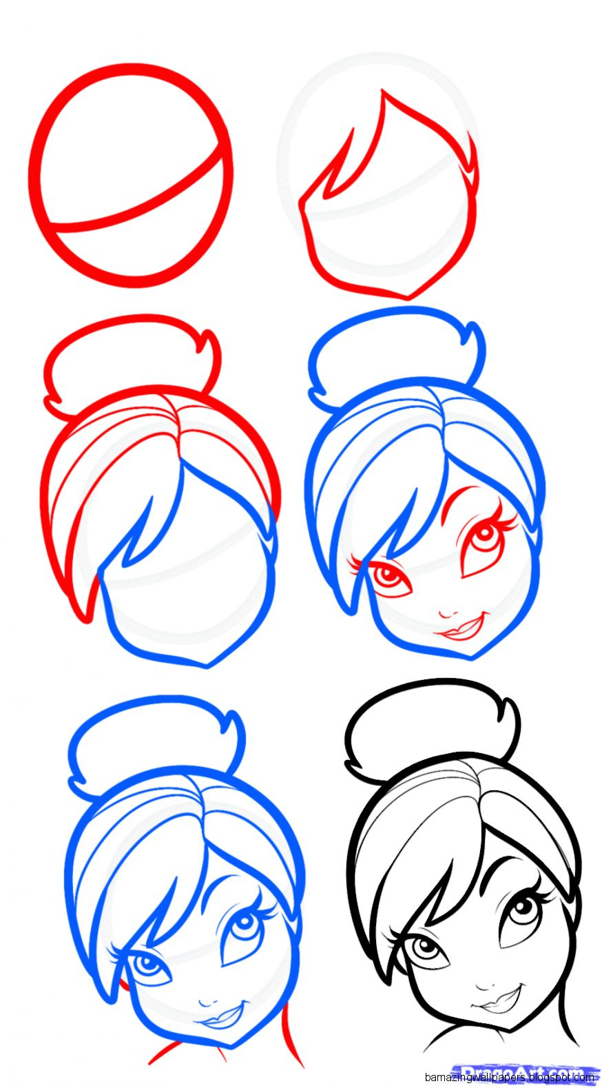 874x1579 Steps To Draw Tinkerbell