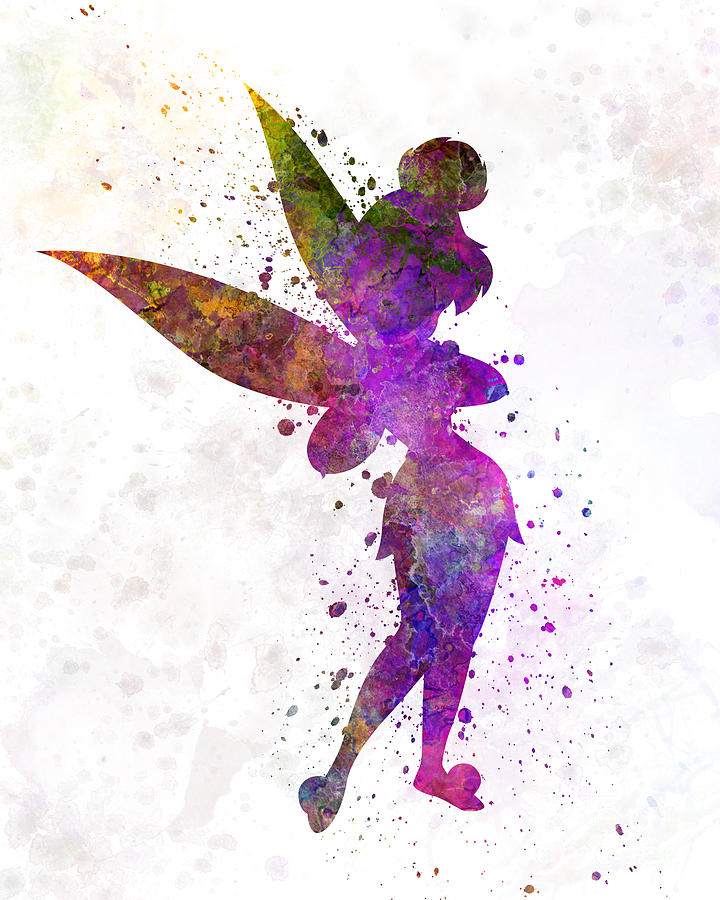 720x900 Tinkerbell In Watercolor Painting