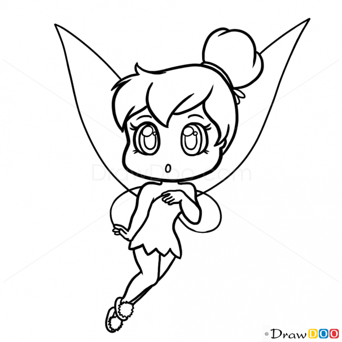 665x665 Tinkerbell Drawing Basic For Free Download