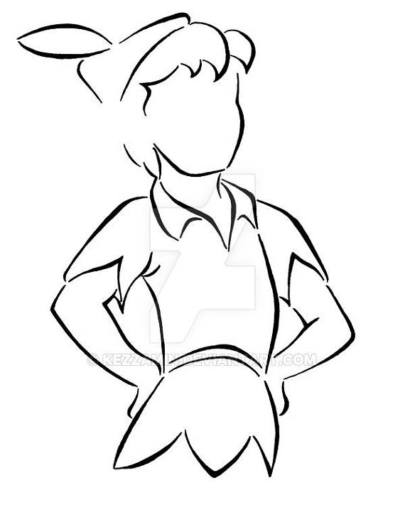 570x728 peter pan outline cross stitch in drawings peter pan