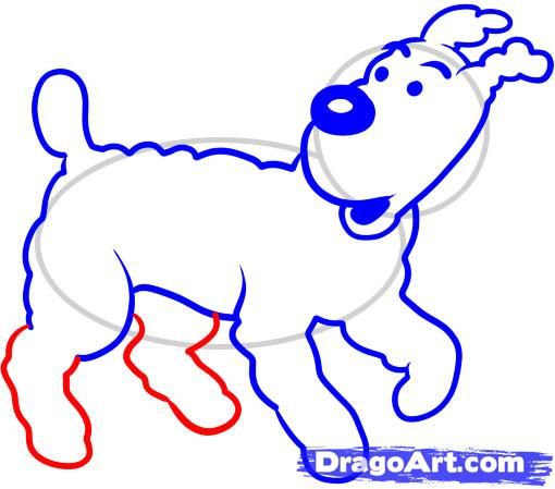 510x449 How To Draw Snowy Step Dawn Drawings, Tintin, Online Drawing