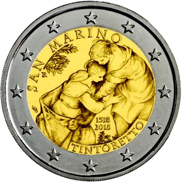 600x600 Euro Commemorativo San Marino Tintoretto