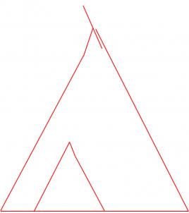 268x302 How To Draw A Teepee, Step