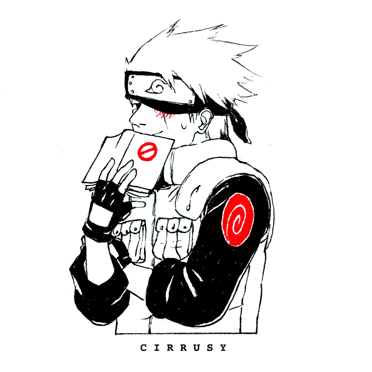 1280x1280 But Kakashi Also Shy In This Tumblr