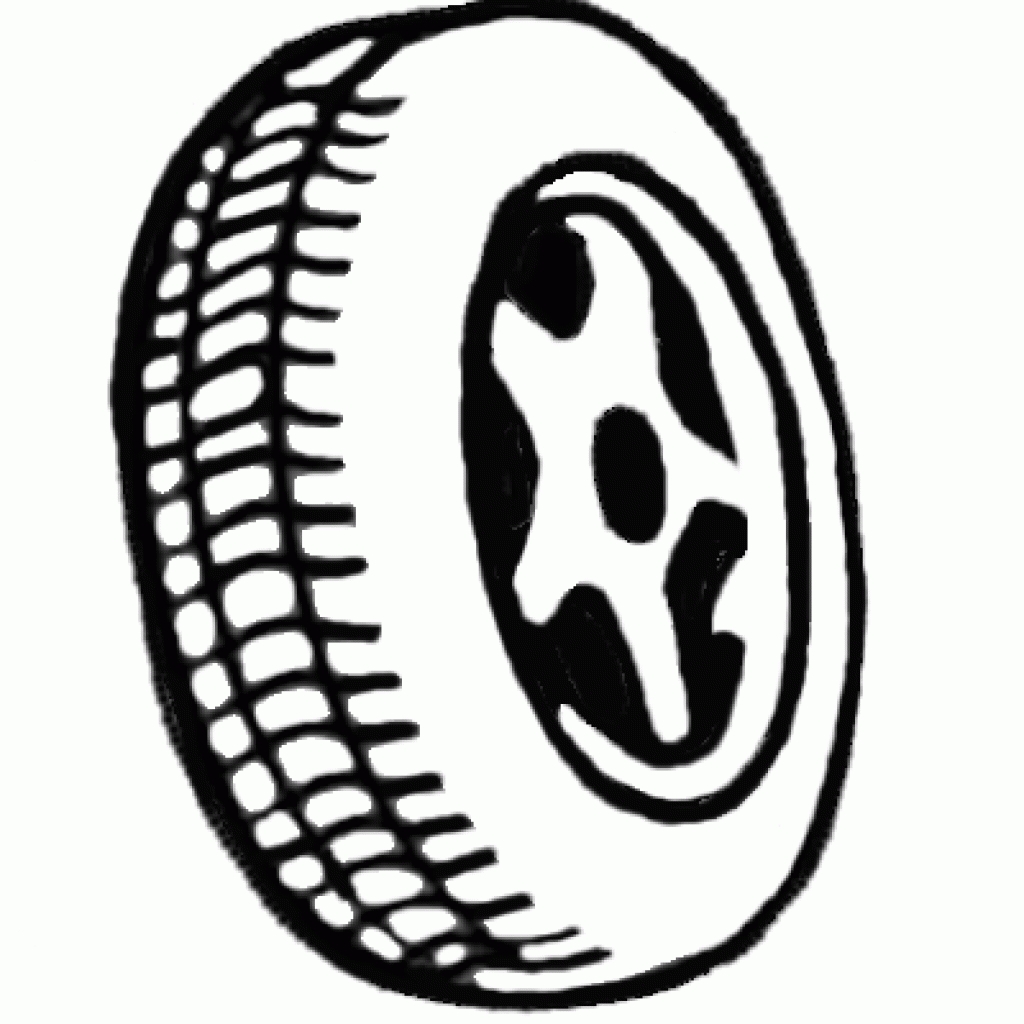 1024x1024 Tire Drawing Black And White For Free Download