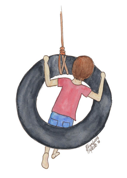 428x600 Tire Swing Paintings