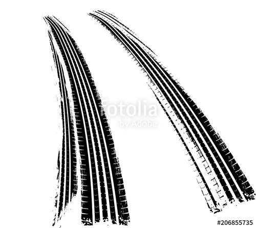 500x446 Tire Tracks Background Stock Image And Royalty Free Vector