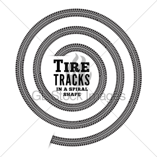 500x500 Tire Tracks Gl Stock Images
