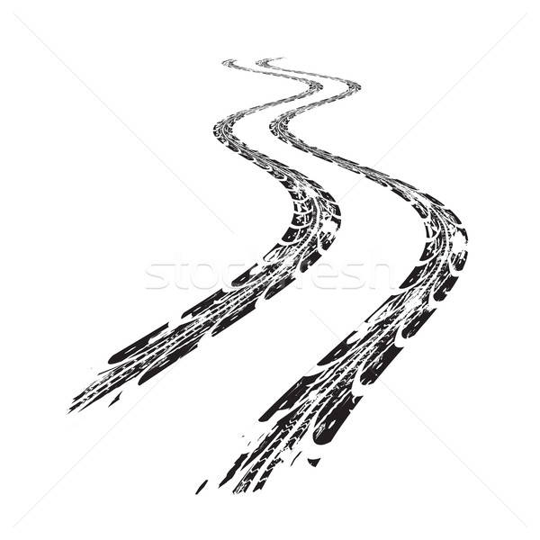 600x600 Tire Tracks Vector Vector Illustration Maxim Pavlov