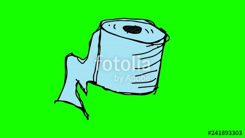 500x281 Hand Drawing Green Screen With Theme Of Tissue Stock Footage