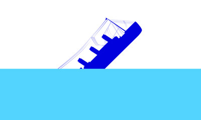 400x240 Drawing Silhouette Of Titanic Boat