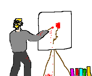 300x250 Titanic Scene Jack Paints Painting Of Rose