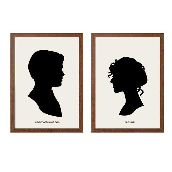 570x570 Titanic Poster Jack And Rose Movie Modern Illustration Retro