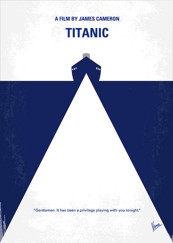569x799 My Titanic Minimal Movie Poster Art Print