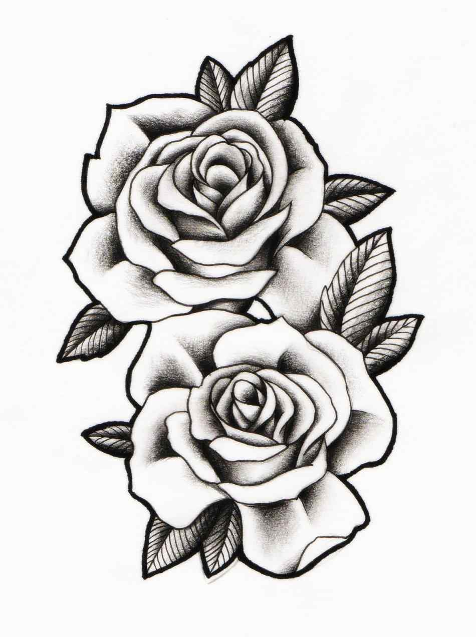 950x1272 Rose Drawing Neo Traditional For Free Download
