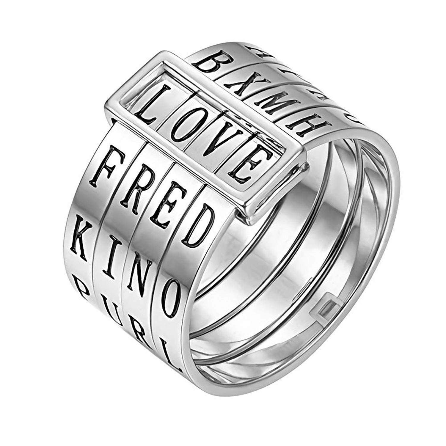 1500x1500 new super popular sweheart titanium wide band engraved spinner