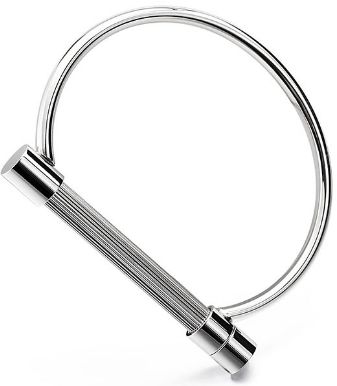 337x386 titanium steel bracelet d shaped horseshoe buckle drawing