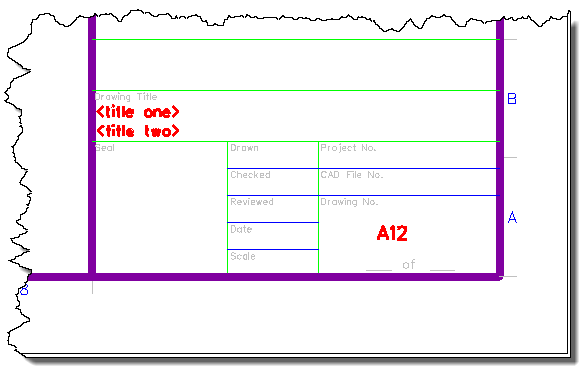 586x373 To Attach A Drawing Border And Fill In The Title Block
