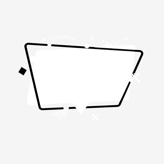 640x640 white border black border decoration download title decoration