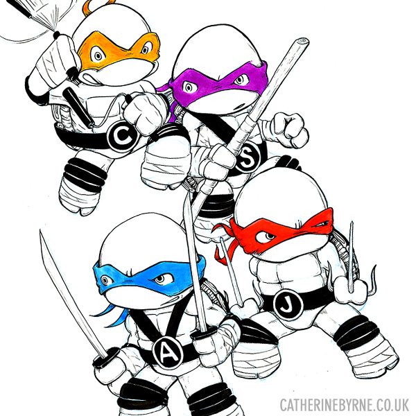 600x600 Tmnt Commission Drawings