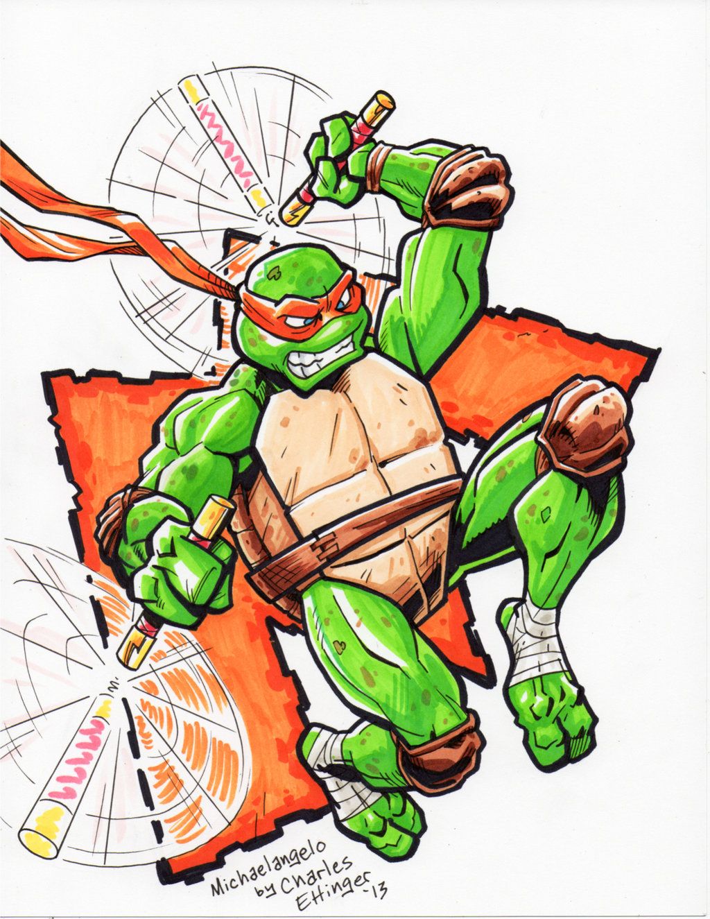 1024x1325 Teenage Mutant Ninja Turtles Michelangelo