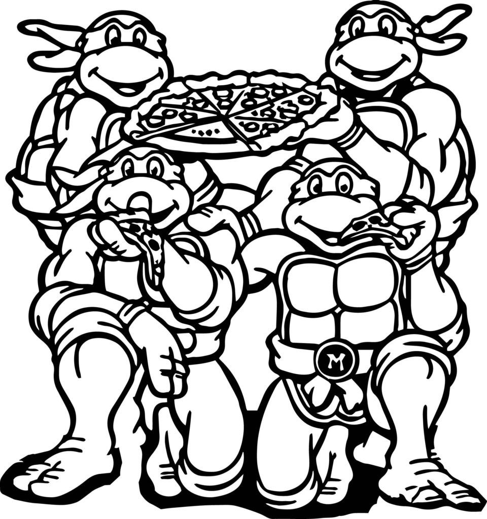 960x1024 Teenage Mutant Ninja Turtles Clipart Black And White