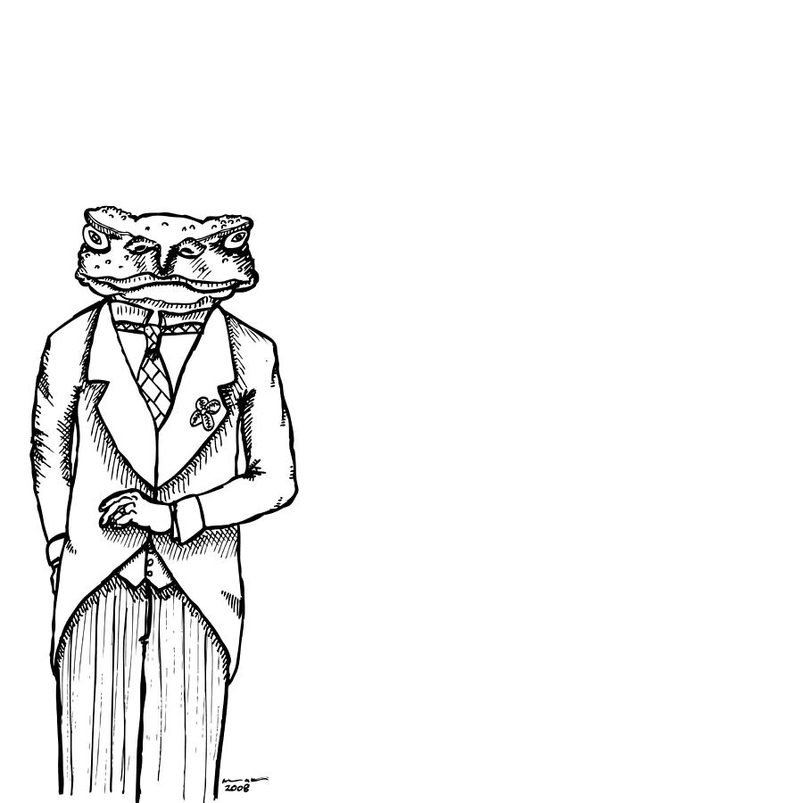 900x900 Sir Franklin The Toad Drawing