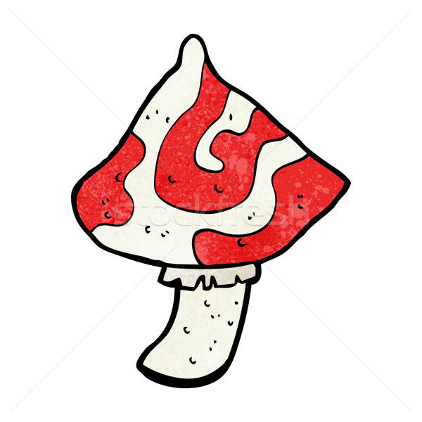 600x600 Cartoon Toadstool Vector Illustration Lineartestpilot