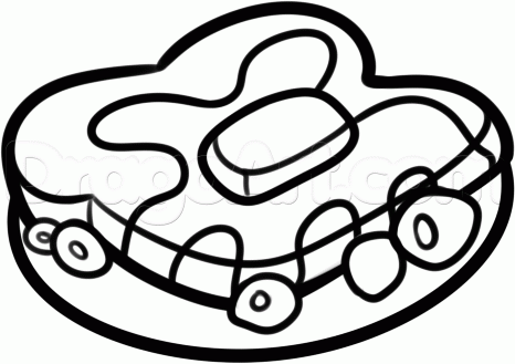 466x329 How To Draw French Toast, Step