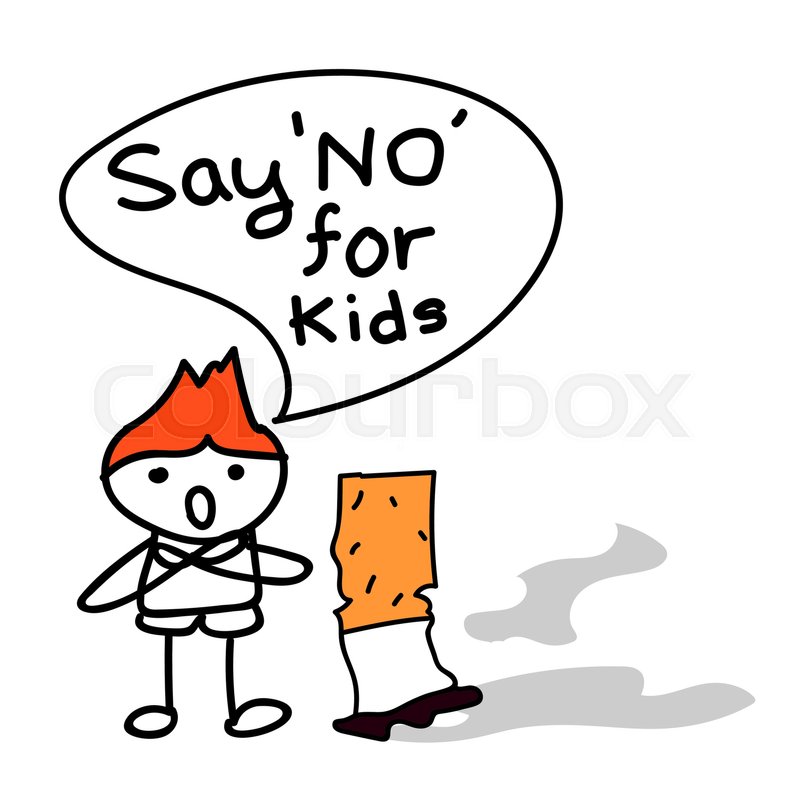 800x800 World No Tobacco Day Concept For Kid Stock Vector Colourbox