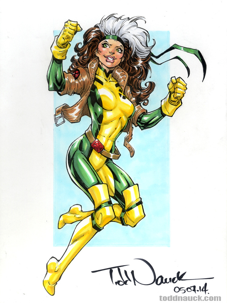 749x1000 Art Of Todd Nauck Rogue, X Men Pigma Micron And Copic Sketch