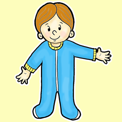 400x400 How To Draw Cartoon Toddlers With Footsie Pajamas On How To Draw Dat