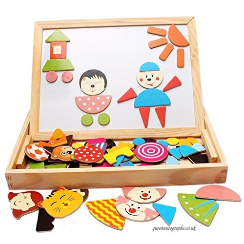500x500 Sricam Wooden Magnetic Jigsaw Puzzles Games Toddler Toys Double